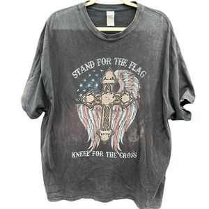 Vintage "Stand For The Flag Kneel For The Cross" Clemson T-Shirt XL
